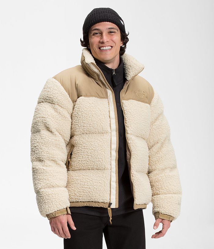 The North Face Puffer Μπουφαν Χακί Ανδρικα Sherpa Nuptse - Greece 8451MGWKV